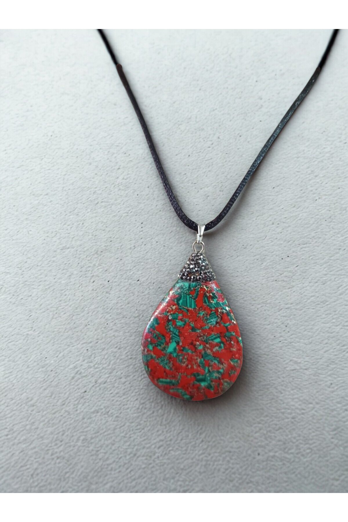 Jasper Doğal Taş Kolye