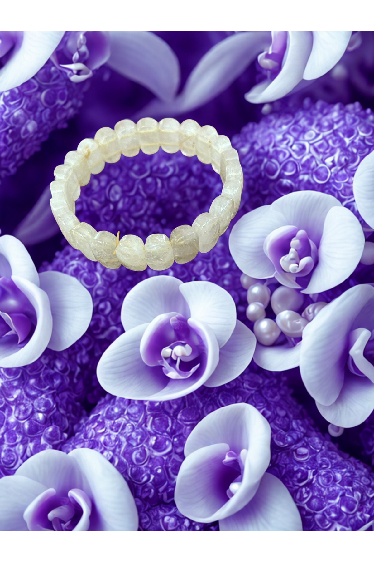 Sitrin Doğal Taş Rolex Kesim Bileklik