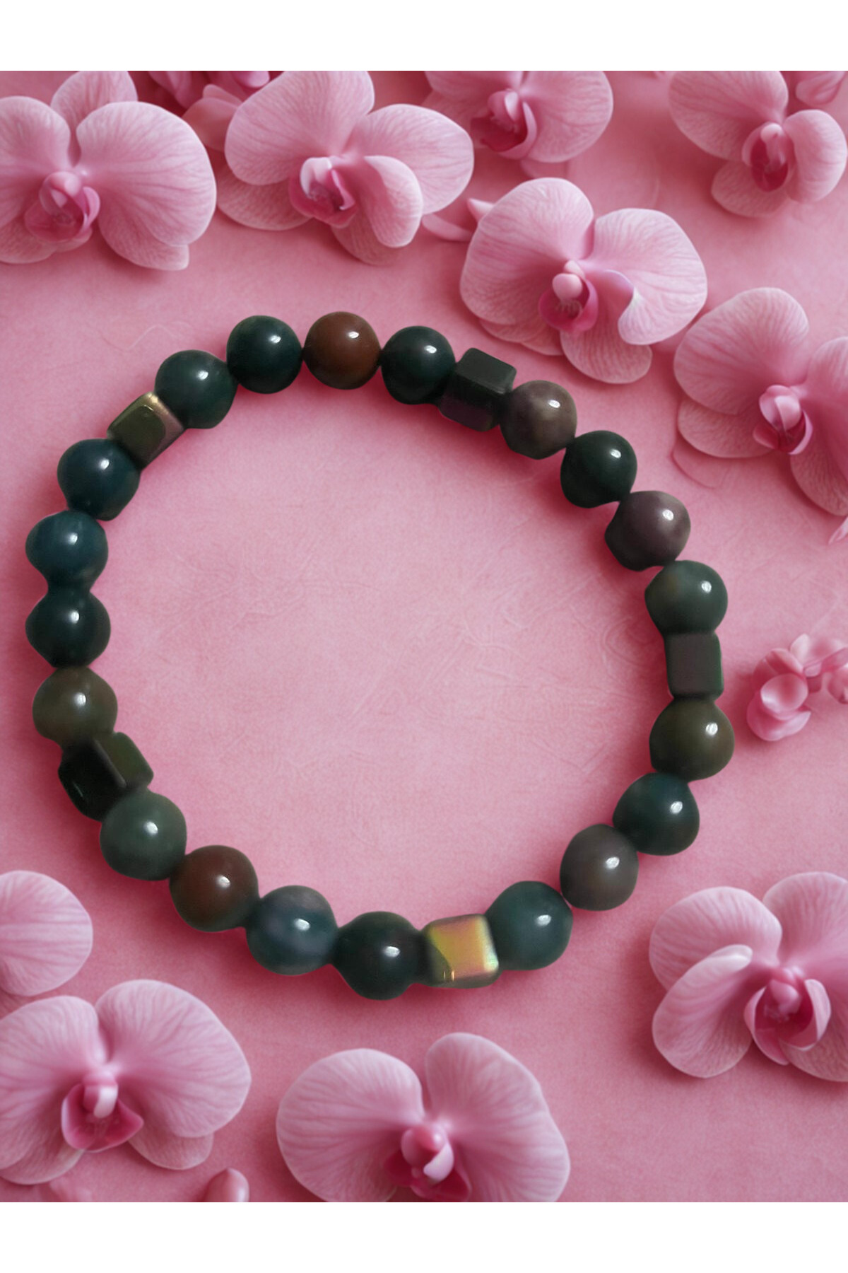 Kan Taşı Doğal Taş Bileklik