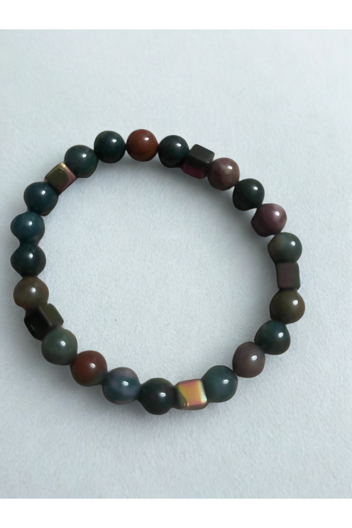 Kan Taşı Doğal Taş Bileklik