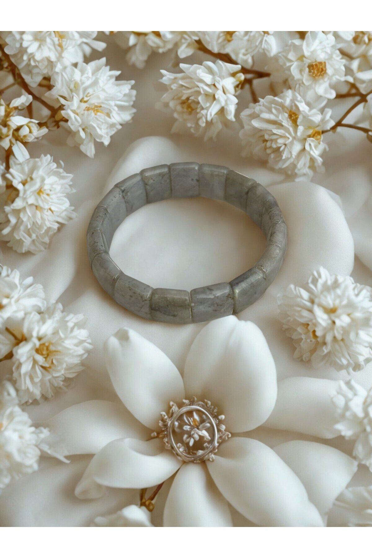 Rolex Kesim Labrodorit Doğaltaş Bileklik