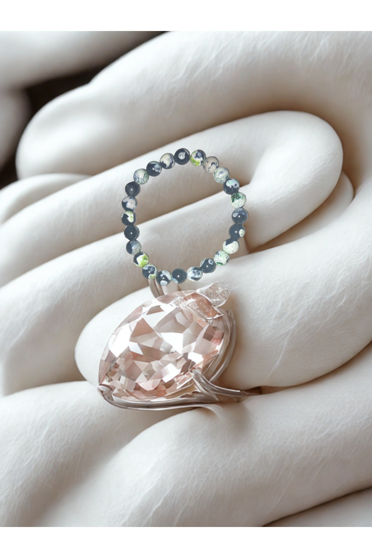 Hint Akiği Doğal Taş Bileklik